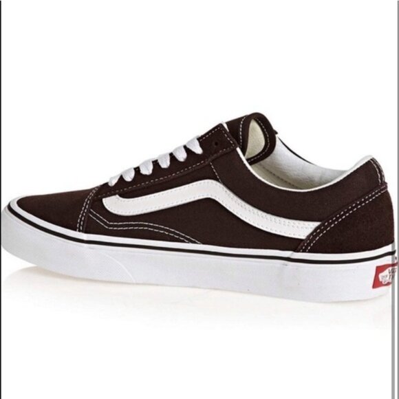 Vans old Skool brown chocolate torte shoes sneaker,  canvas casual woman size 5 - Picture 2 of 4